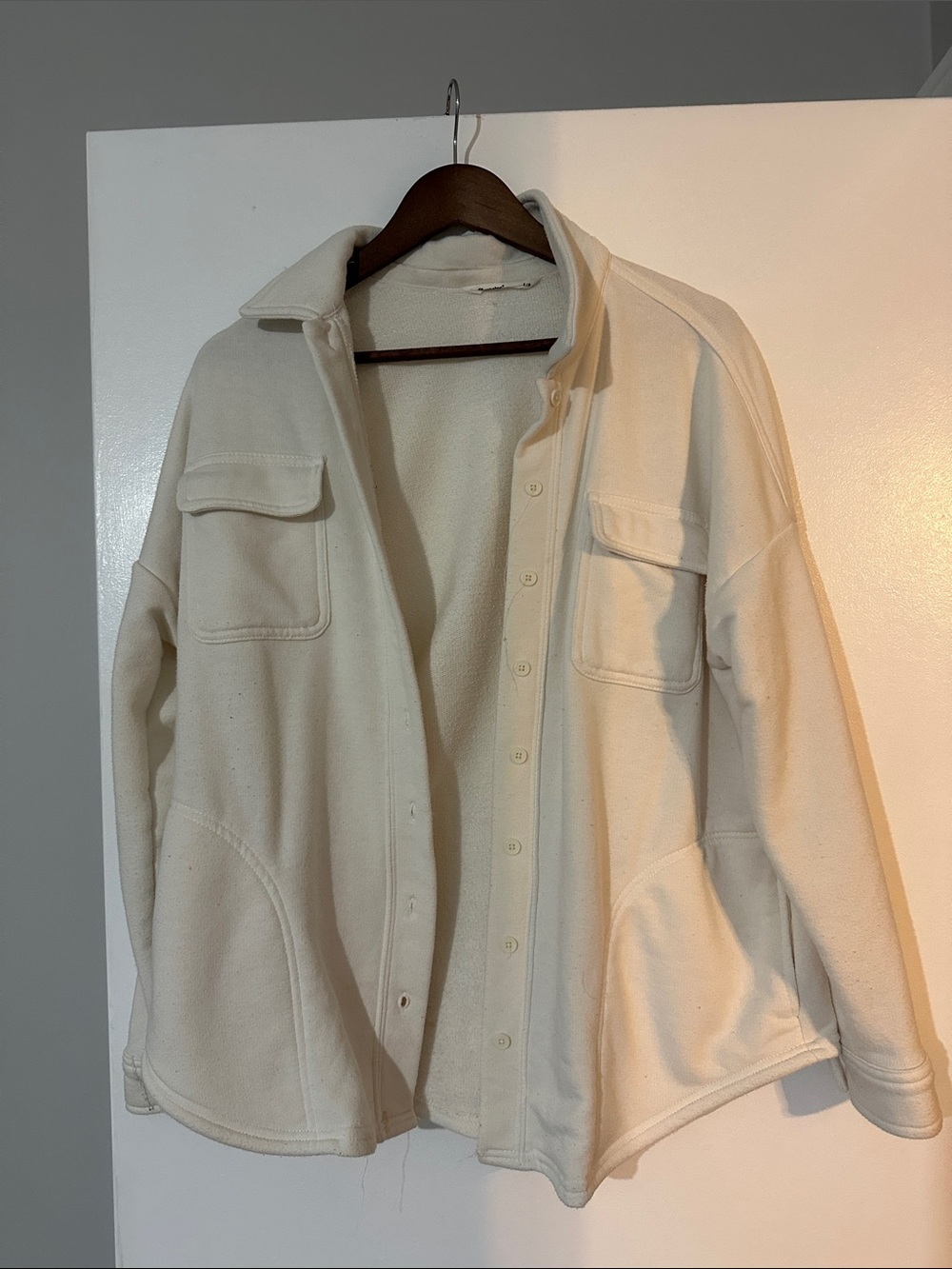 Cream Women's Button-Front Jacket